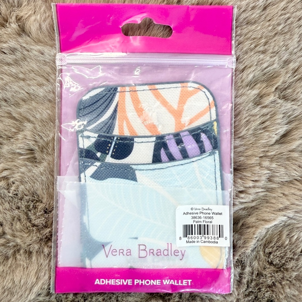 Vera Bradley Adhesive Phone Wallet in Palm Floral NEW with Tags